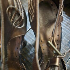 BCBGirls Bronze Platform Sandals